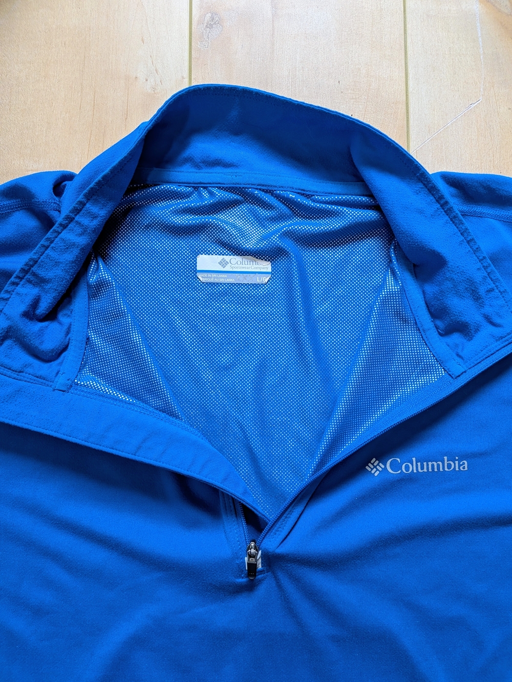 Columbia Men's Blue Quarter-Zip Performance  Sweat Wicking Lining Outerwear - Picture 2 of 4